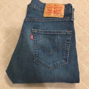 Levi 511 Men’s Size 28x30 Slim Fit Tapered Leg Modern Style